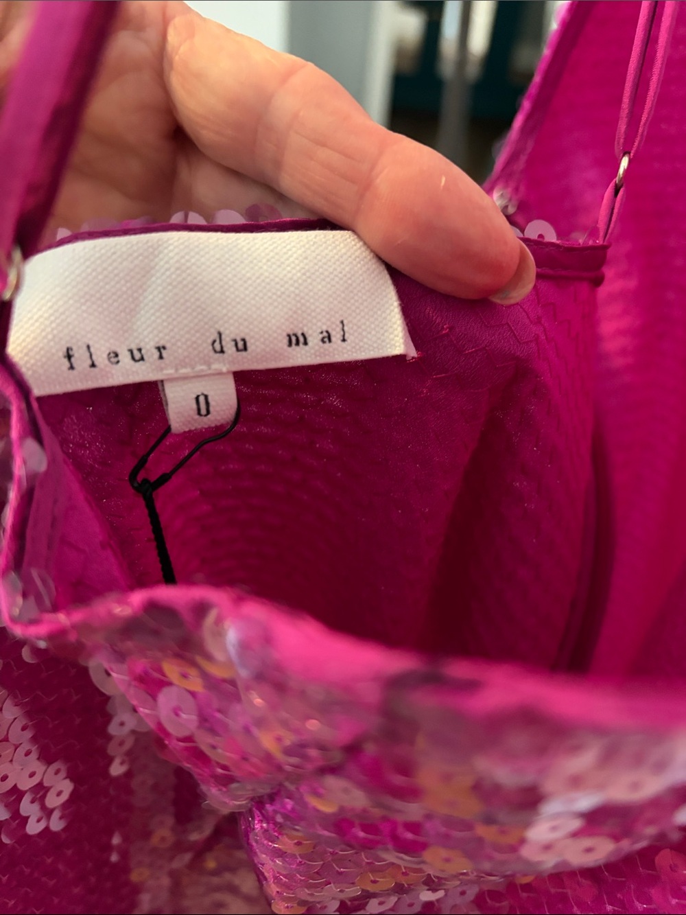 Fleur du Mal Hot Pink Sequin Dress - Picture 3 of 7